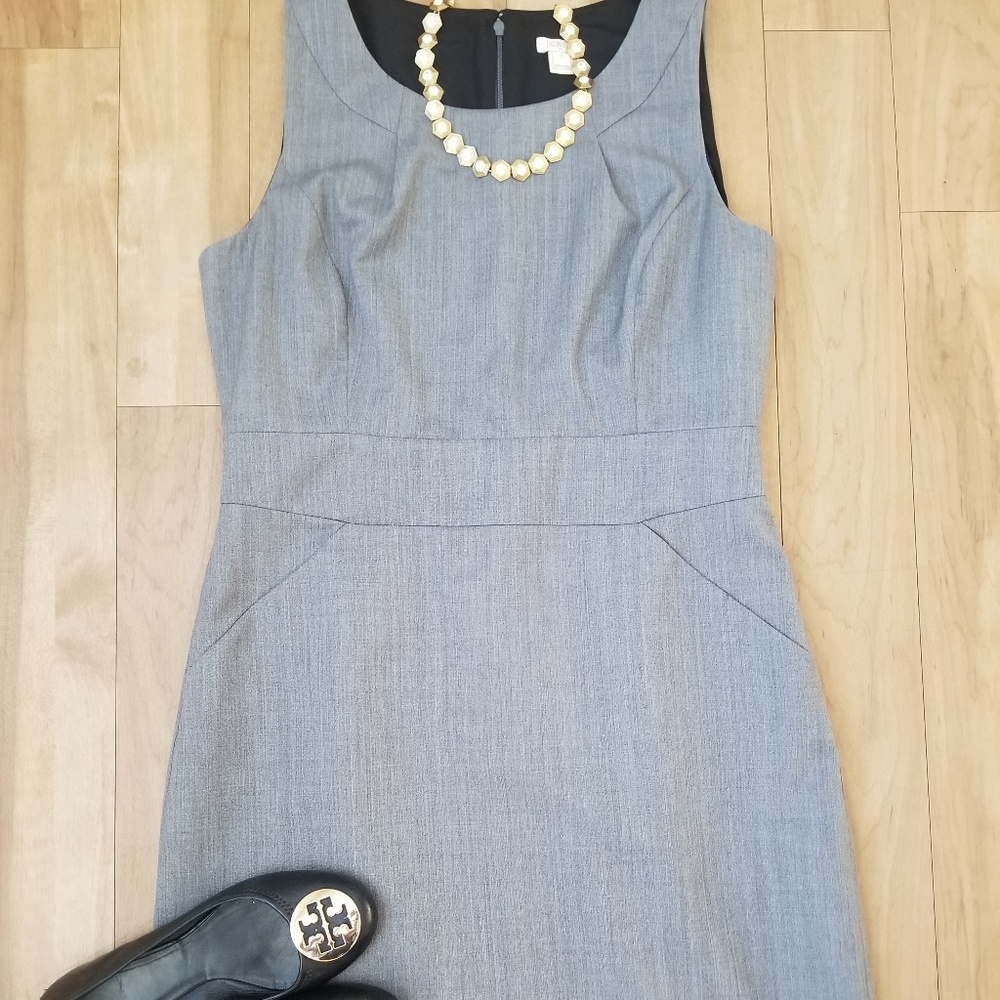 J. Crew Factory gray sheath dress 12